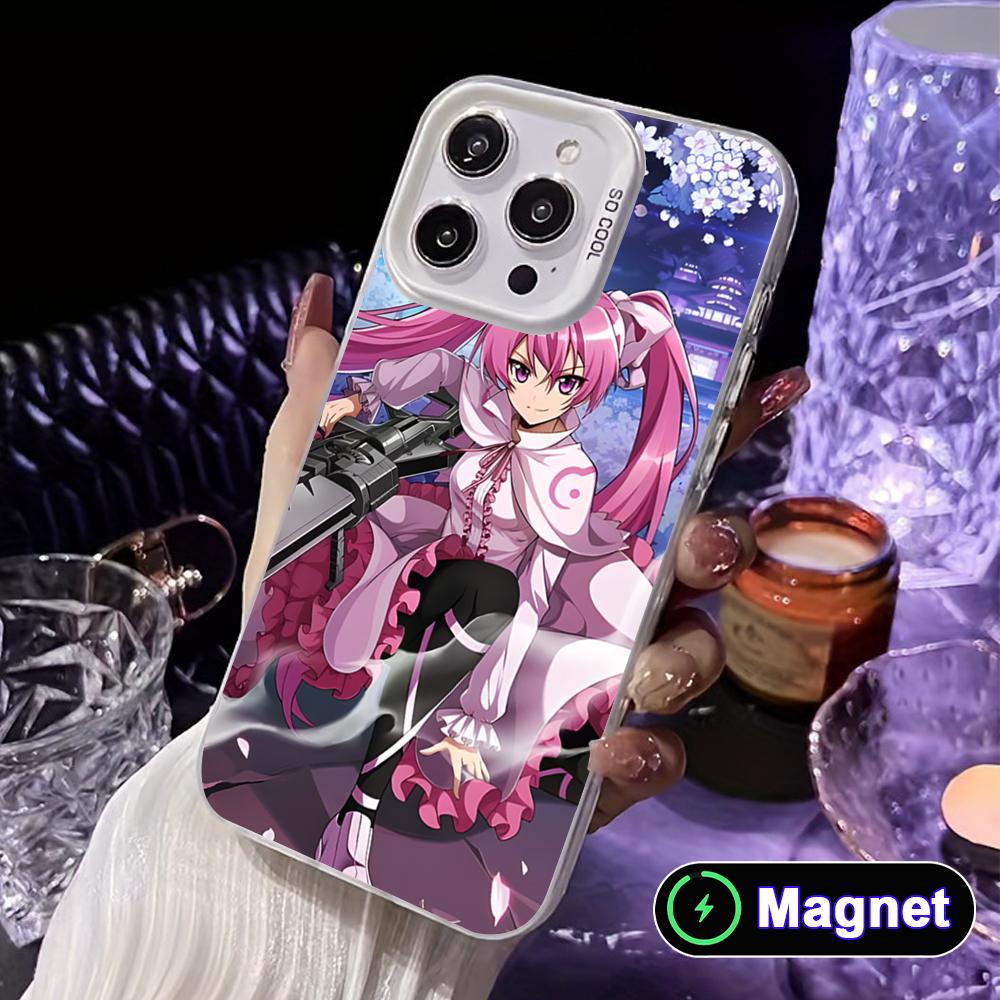 

Чехол для телефона Akame Ga Kill Mine для iPhone 17 16 15 14 13 12 11 X XR XS Air Pro Max Plus Цветной Серебристый Чехол MagSafe iPhone 14 Pro