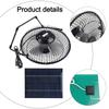 5.2W Solar Panel Solar Panel Fan Kit Outdoor Cooling 21*16.5cm Solar Panel Cooling Solution Easy Installation For Chicken Coops