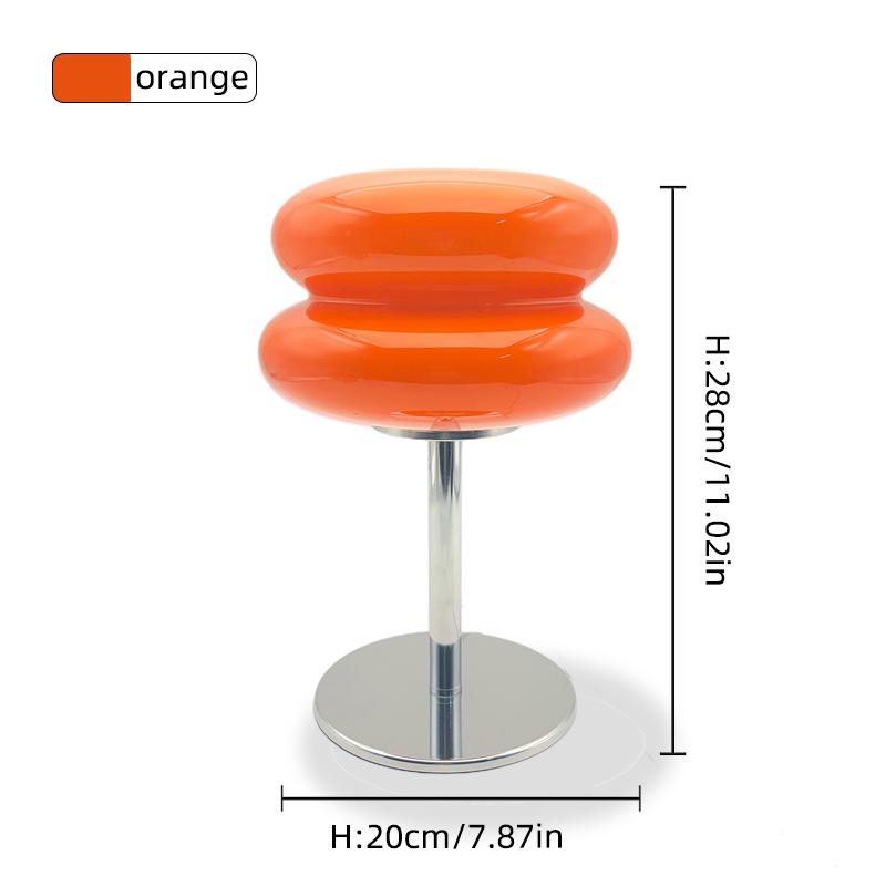 

Макарон Стеклянная Настольная Лампа Трехцветное Диммирование Лампы Атмосферы для Гостиной Защита Возле Настольного Освещения Декор Эстетика оранжевый