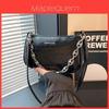 Trendige Kleine Umhängetasche Für Damen In Schwarz Weiß Und Silber Mit Schickem Design