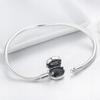 Pandora-style Modular Bracelet Cat Pave 18 Cm