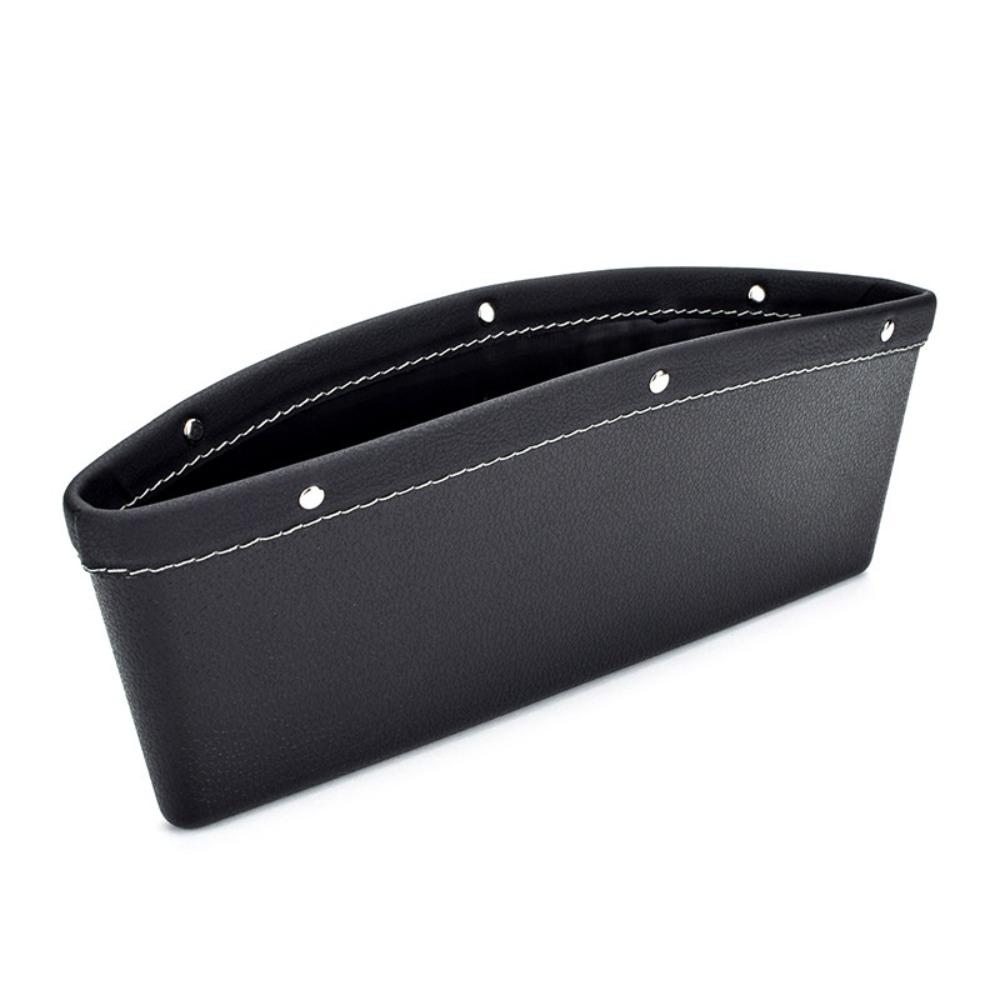 PU Leather Car Seat Slit Gap Storage Car Space Pocket Pouch Car Seat Gap Storage Bag Keys Glasses Car Accessories