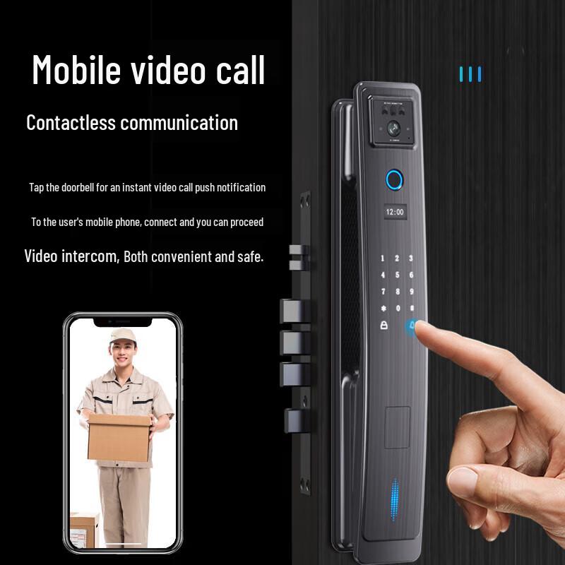 Gopai G6S Smart Fingerprint Lock with 3D Face Recognition CN plug (adapter included)
