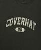 COVERNAT Cracked Arch Logo Dyed T-Shirt Charcoal