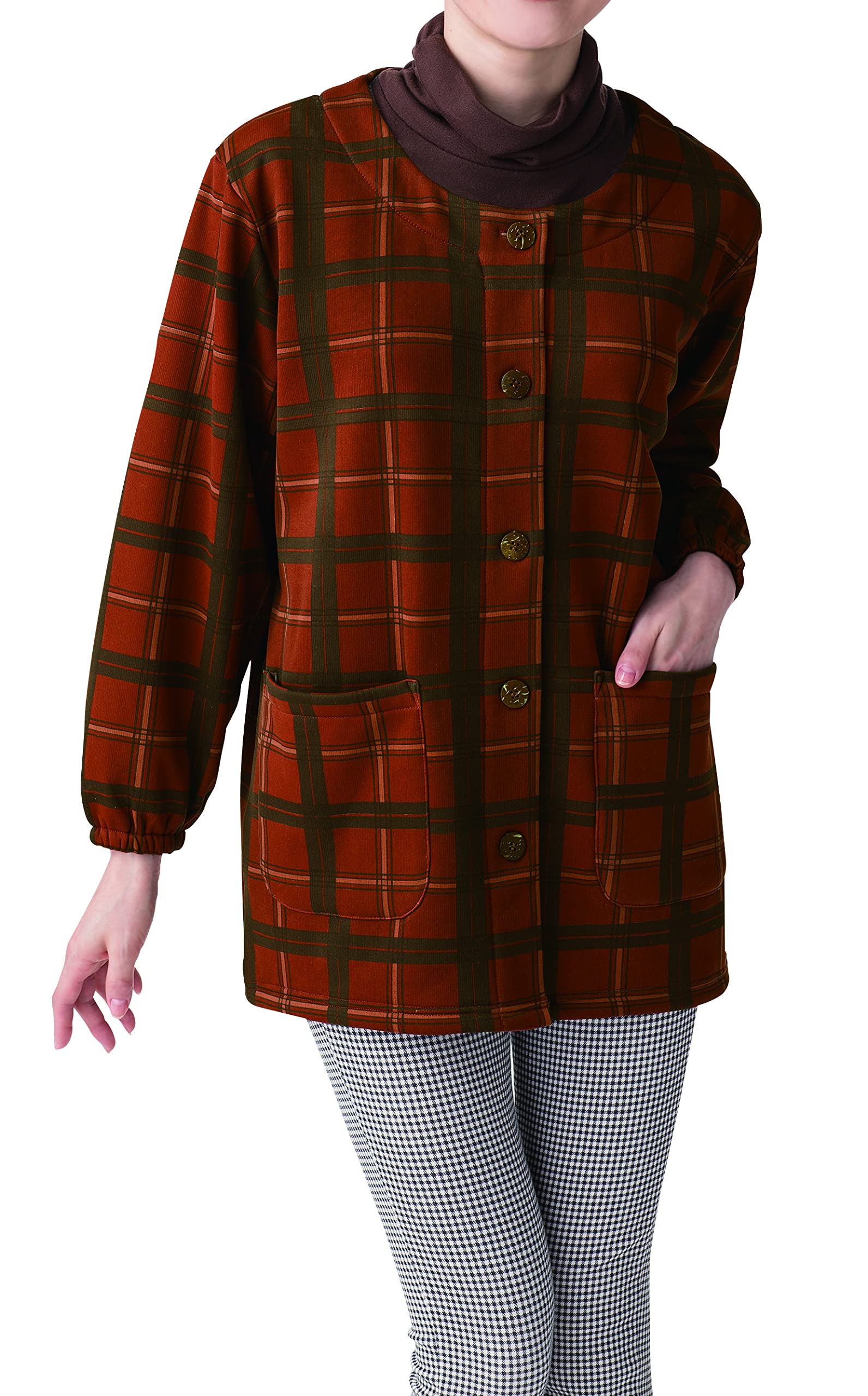 

a Selvan, blanket-like jacket, red, M-L