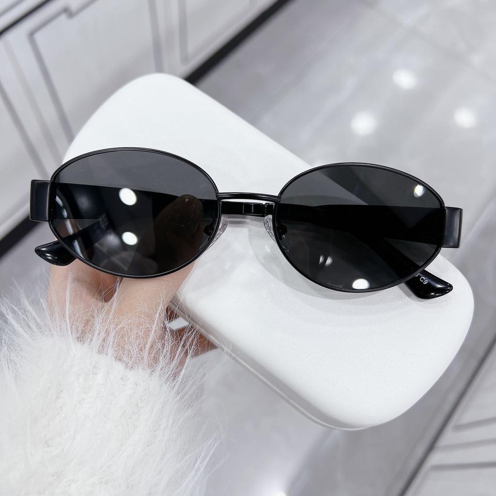 Cat Eye Sunglasses Fashion Street Photo Women's Sun Spectacles Men Ellipse Eyeglasses Outdoor Travel Driving UV400 Goggles Eye Spectacles