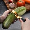 Edelstahl Schäler Küche Gold Obst Gemüse Reibe Kartoffel Multifunktion Karotte Sparschäler Gurkenhobel Schneider