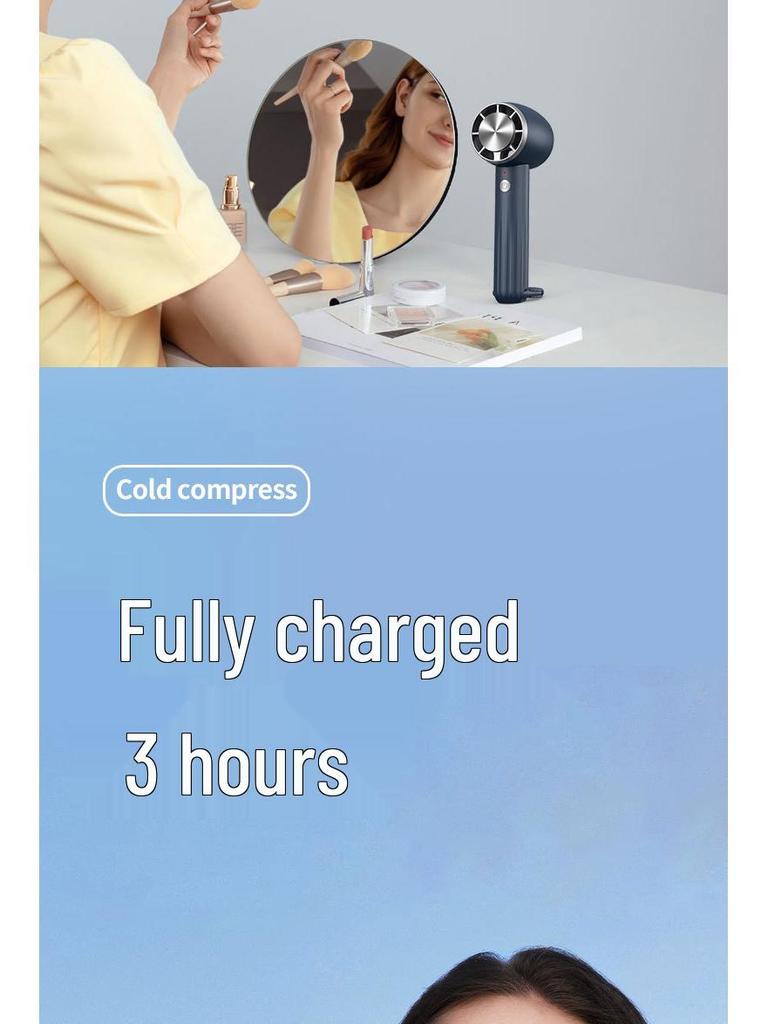 2024 Mini USB Tragbarer Leiser Kühlventilator mit Karabiner und Eispack für den Außenbereich