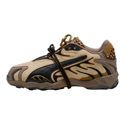 A$AP Rocky x Inhale Leopard Unisex Spor Ayakkabı Krem Kavrulmuş Badem Siyah 405579-01