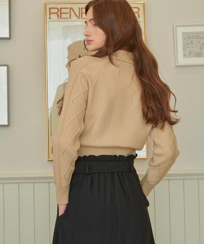 Bye Bye Seop Trench Long Skirt Black [T33]