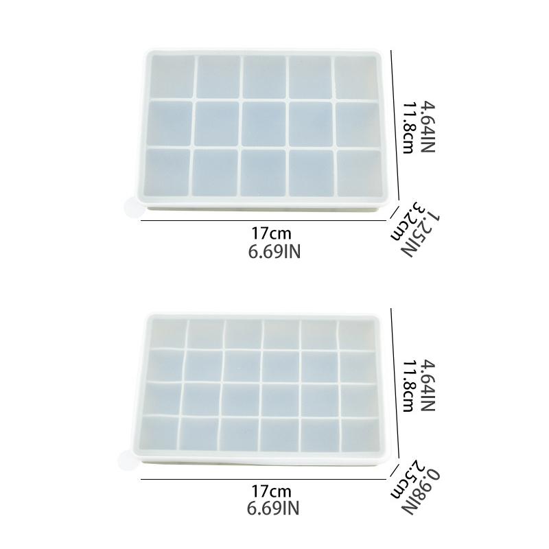 Silicone Ice Grid, Summer Heat Relieving, Kitchen Utensils, Silicone Ice Grid, 24 Grids, Silicone Ice Grid