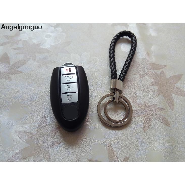 Angelguoguo Aluminium Alloy Penutup Kunci Mobil Kasus Tas Untuk Nissan Navara Cerah Teana Altima Catatan Serena Morano