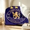 Football club.C Pattern Blanket for Home Decoration, Bed, Sofa, Car Travel, Camping, Suitable for All Seasons, Birthday Christmas Gift
