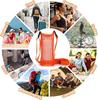 Water Bottle Holder Mesh Bottle Sling With Adjustable Shoulder Strap Kids Water Bottle Carrier Sleeve For Walking Outdoor Sports