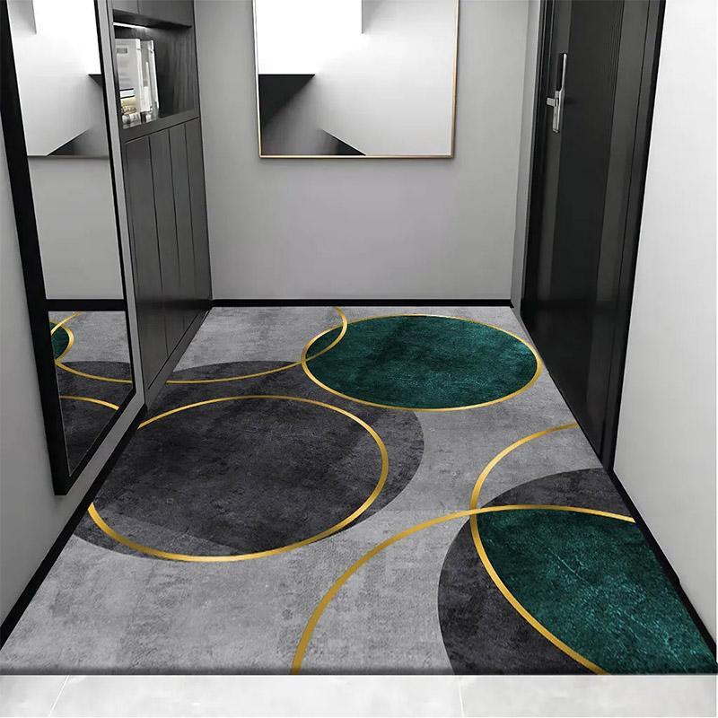 

Нескользящий ковер для спальни, светлый, роскошный коврик для двери, нескользящий, устойчивый к грязи коврик для ног в гостиную, коврик для стола, простой коврик для кабинета, моющийся ковер, коврик для двери 160*230cm