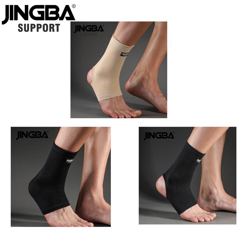 Jingba Support 1 Pcs Black Nylon Compression Ankle Brace for Outdoor Sports Joint Protection Dropshipping