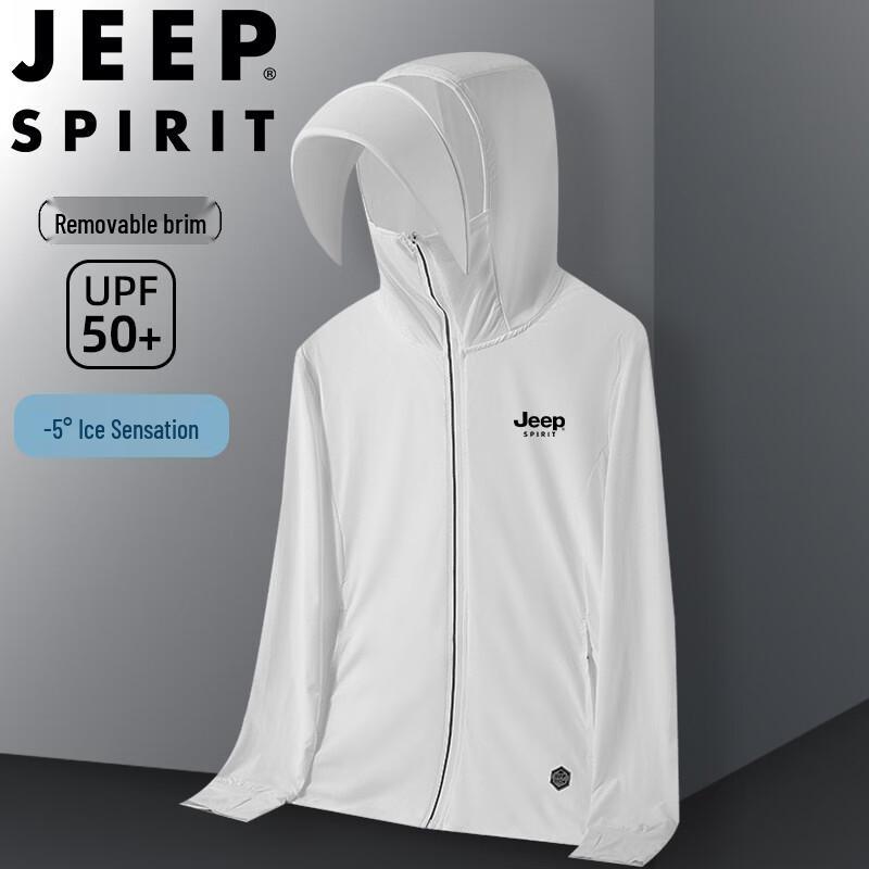 JEEP SPIRIT Men s Hooded Sun Protection Jacket L