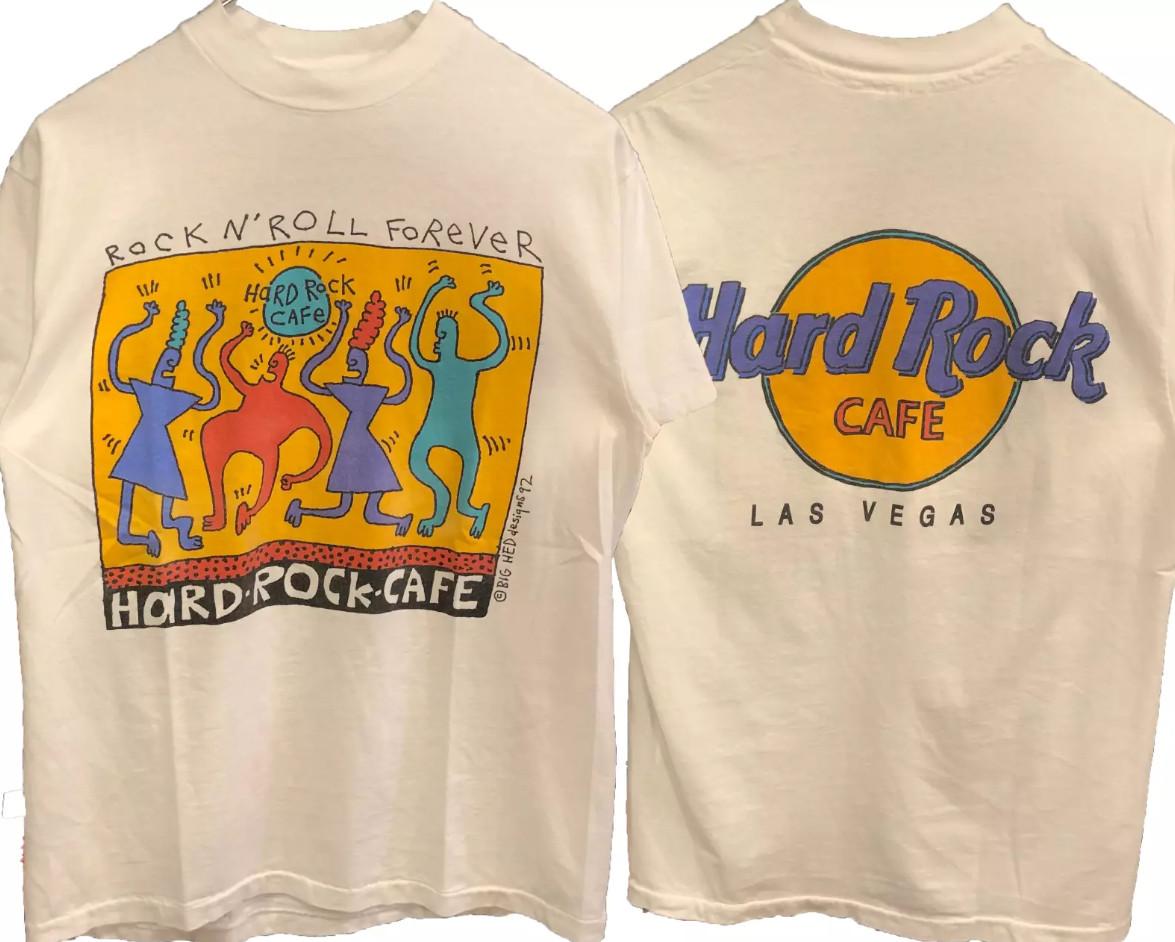 Vintage Styles 90s Hard Rock Cafe T-shirt size S-5XL L