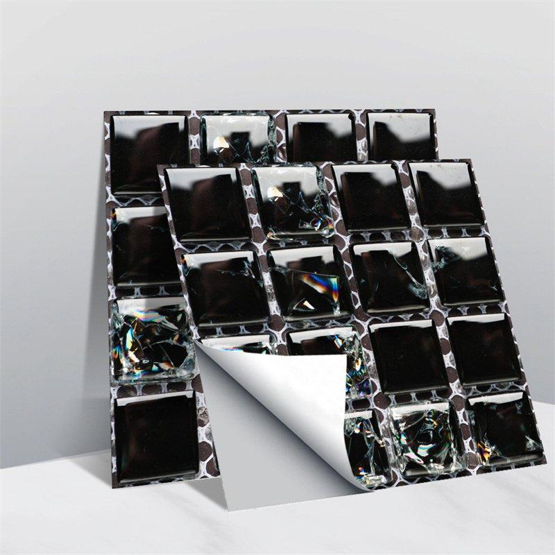 

Наклейка на плитку, стекло, 3D мозаика, кристалл, наклейка на стену, Tilediy, водонепроницаемая, самоклеящаяся, набор из 10 шт. 10*10cm