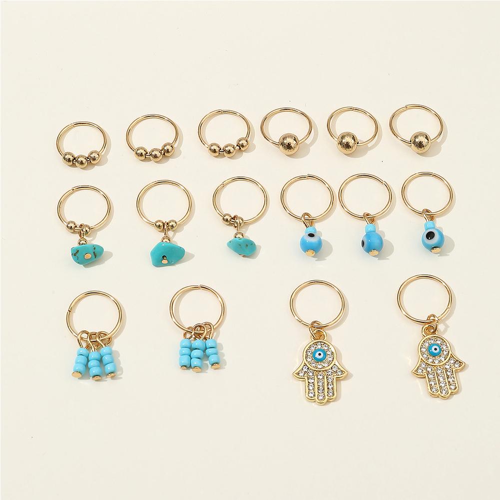 

Кольца для дредов Регулируемые манжеты Зажим Клипса Косы Грязные косы Бусина Заколка для волос аксессуары для волос Головной убор для женщин Девушек Set 02