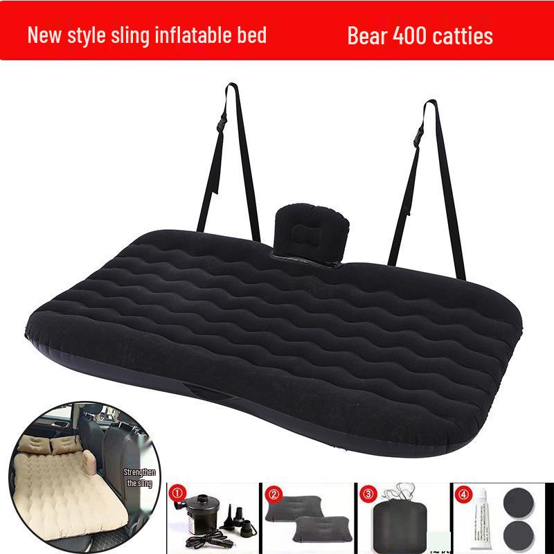 Thickened Car Inflatable Travel Mattress: Rear Seat Folding Bed for SUVs & Sedans
