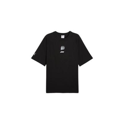 F1® Mode Vielseitig Hautfreundlich Weich Kurzarm T-Shirt Herren Tops Schwarz 630131-01