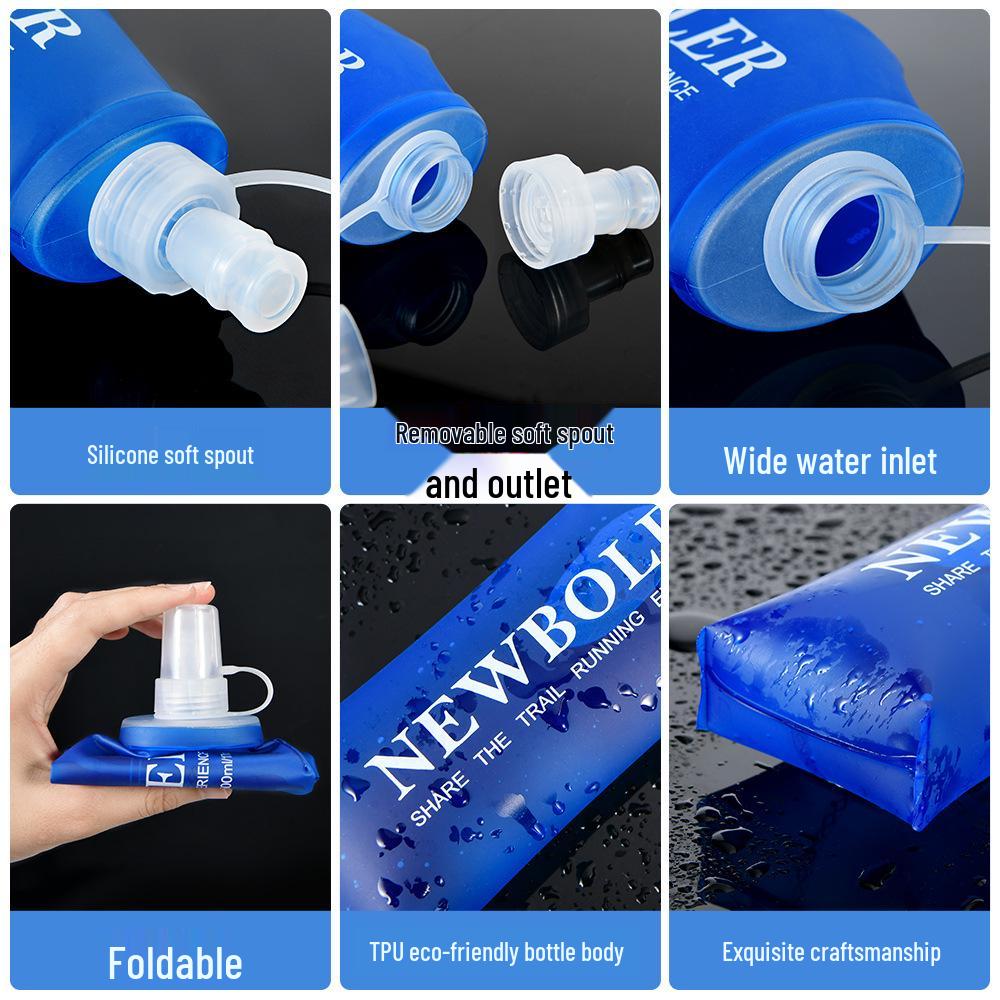 Faltbare TPU Weichwasserflasche für Outdoor-Laufen & Marathons