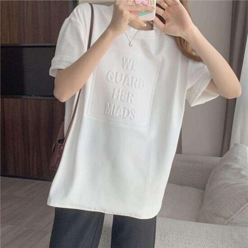 Navava Women Casual LeTTering ShorT Sleeve T shirT nT2332