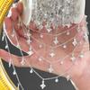 0.5/1/2M Exquisite Star Zircon Inlaid Pure Copper Chains DIY Jewelry Necklace Bag Decoration Tassel Chains Clothing Accessories