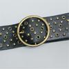 Pin Buckle Waist Belt with Rivet Adjustable Waist Belt for Women Jean Skirt Coat