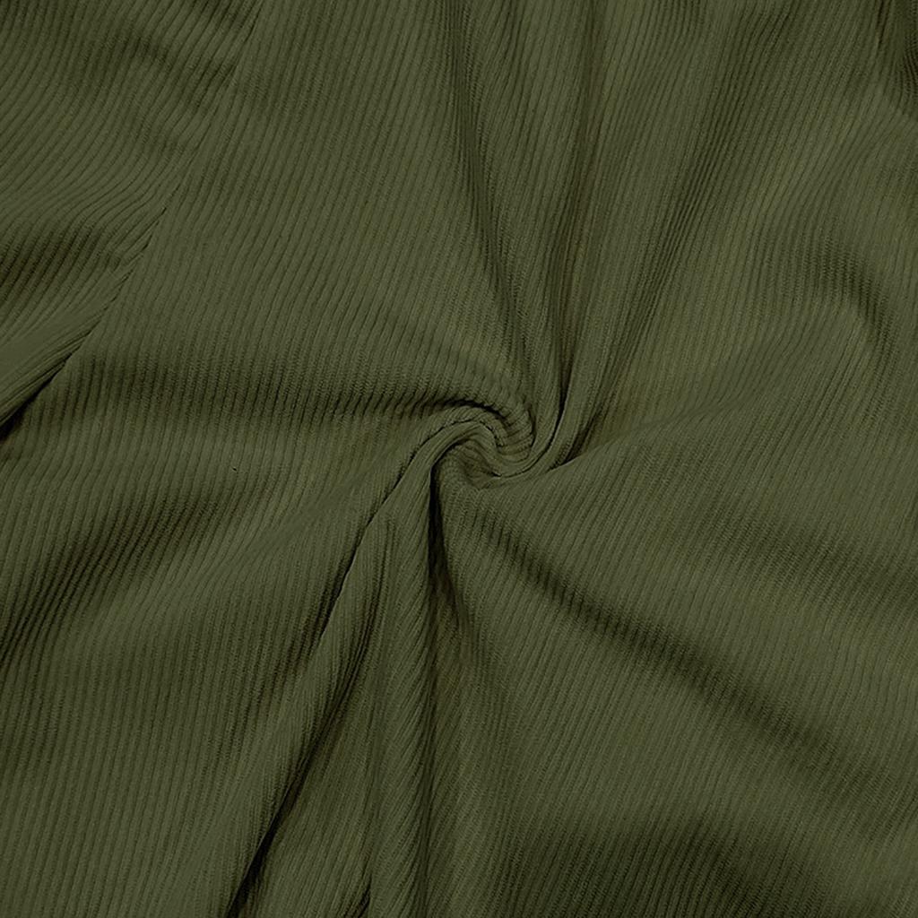 Men's Summer Corduroy Shorts Men's Elastic Waist  Sporty Loose Casual Five Point Pants