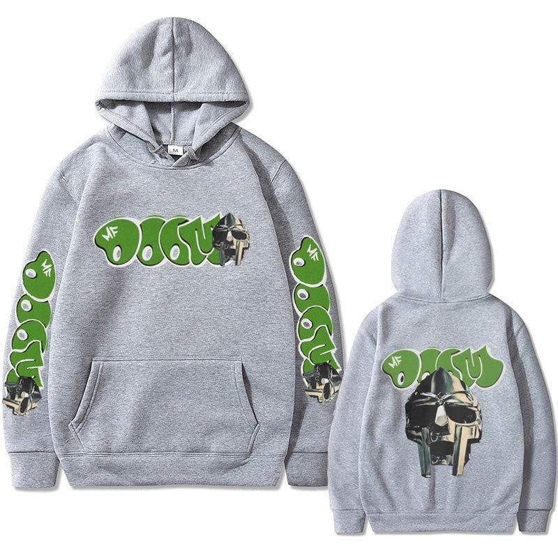 Hip Hop Rapper Mf Doom Madlib Madvillain Mask Art Aesthetic Casual Hoodie Vintage Pullovers Hoodie Clothes Sweatshirts for Men