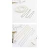 Mei Mary Adjustable Pearl Waist Chain Belt - Women's Decorative Dress Waist Cincher - Slim Belt Sweet Chain
