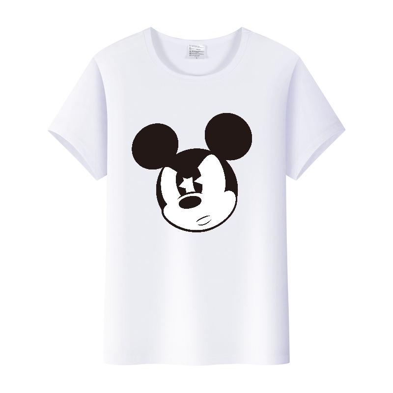 Unisex Mickey Mouse Fashion Leopard Minnie Head T Shirt T-shirt Cartoon Graphic Print Tshirt Streetwear Tops Clothing