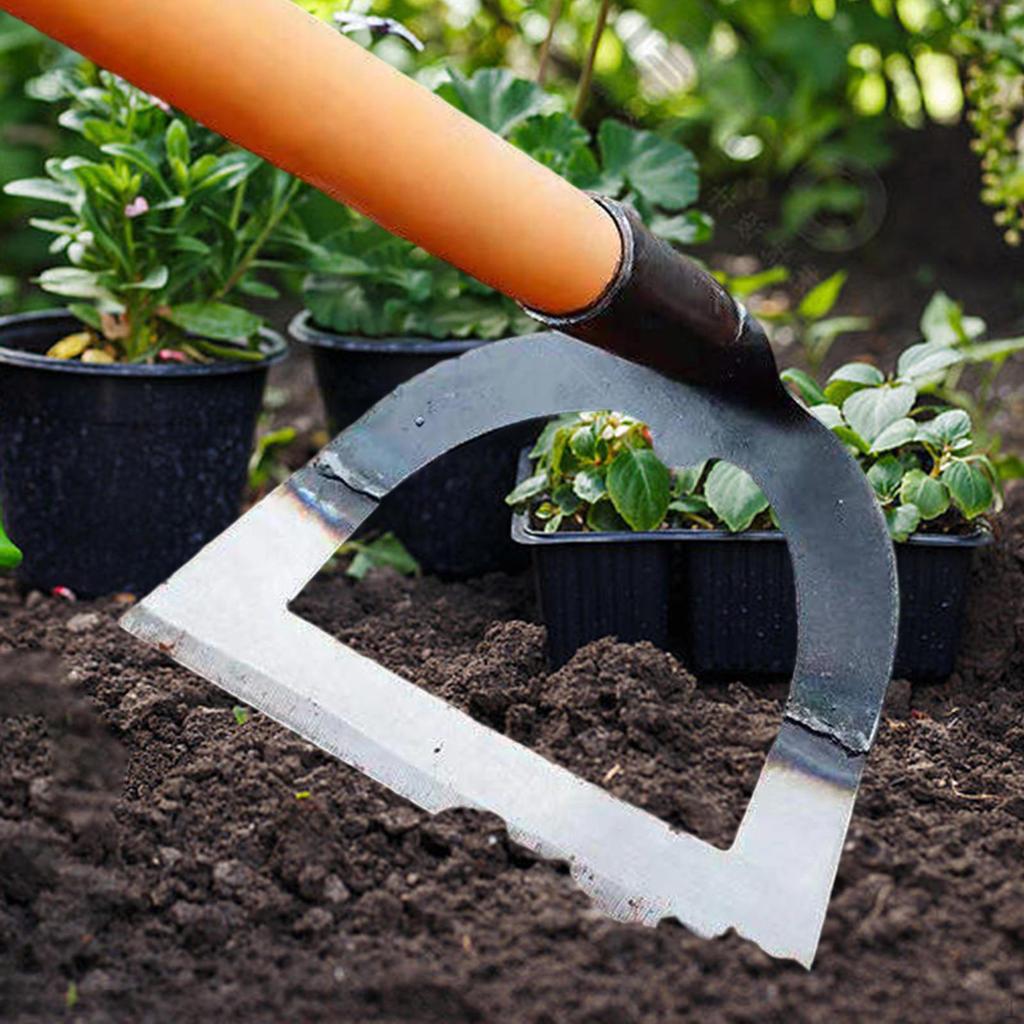 Garten-Hohlhacke Unkrautzieher Robust Hochfester Stahl Werkzeug für Landwirtschaft Pflanzen Bauernhof Lockern