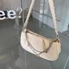 Niche Design Bag for Women, Pleated Personality Cloud Bag, Handbag, Simple Versatile Fashion Zipper Chain Underarm Bag