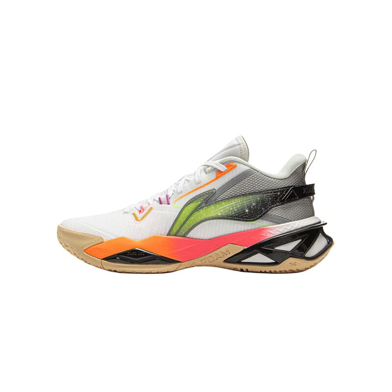 Li Ning Childrens Pioneer Team 5 Fabric Comfortable Soft Non-Slip Wear-Resistant Low-Top Basketball Shoes Men Sneaker YKBV006-3