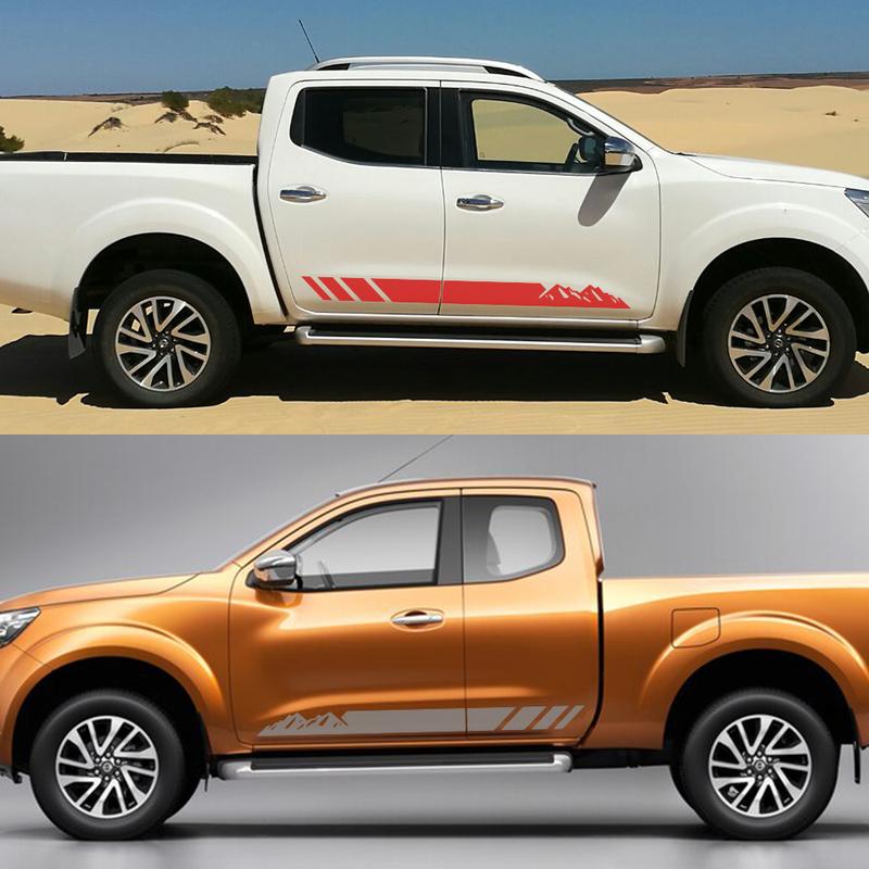 Car Stickers For Nissan Navara Pickup Door Side Stripes Decal Truck Mountain Styling Graphics Vinyl Decor Cover Auto Accessories