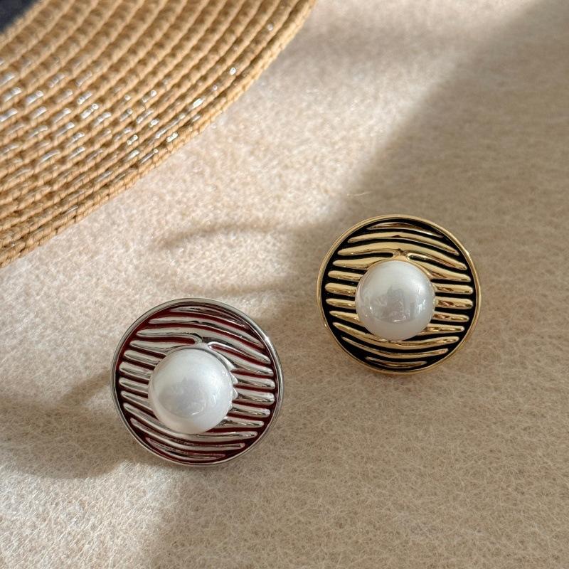 Retro Irregular Pearl Design Ring Fashion Trendy Adjustable Open Finger Rings золотой