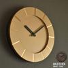 Lemnos Halo Analog Wall Clock, Brass, Black, MK19-05 BK, Diameter 25cm X Depth 3.2cm, MK19-05BK
