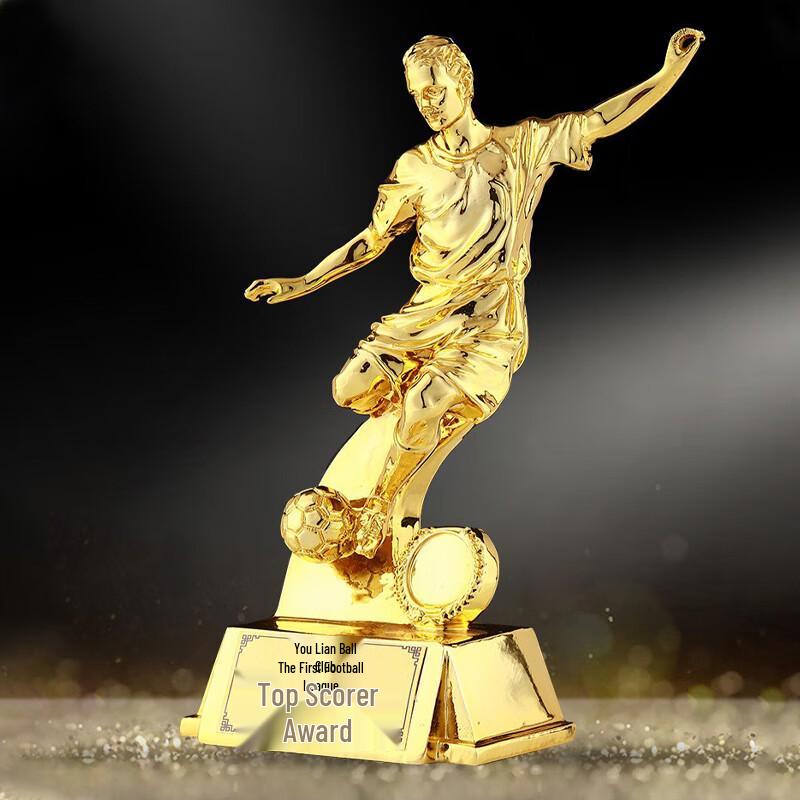 Golden Football & Boot Resin Trophy