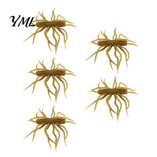 Leurre Artificiel de Pêche 1/3/5 Pièces 9.5cm/9g Flottant Souple avec Multi-Tentacules, Appât Bionique Réaliste Topwater à Multi-Tentacules, Swimbait pour Eau Douce