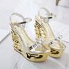 Neue Sandalen Mode-Designer Vielseitige Damenschuhe Sexy Einzigartig Retro Hohe Absätze Luxus Elegant Exquisit Hohe Absätze Sandalen