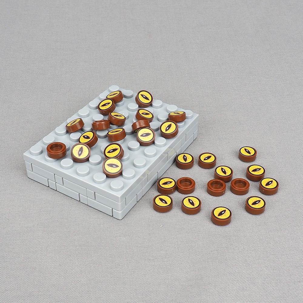 Non-Toxic Moc 10Pcs 98138 Printed Doctor'S Magic Eye Building Blocks Horror Snake Eyes Compatible Board Bricks Particle Toys Children Gift