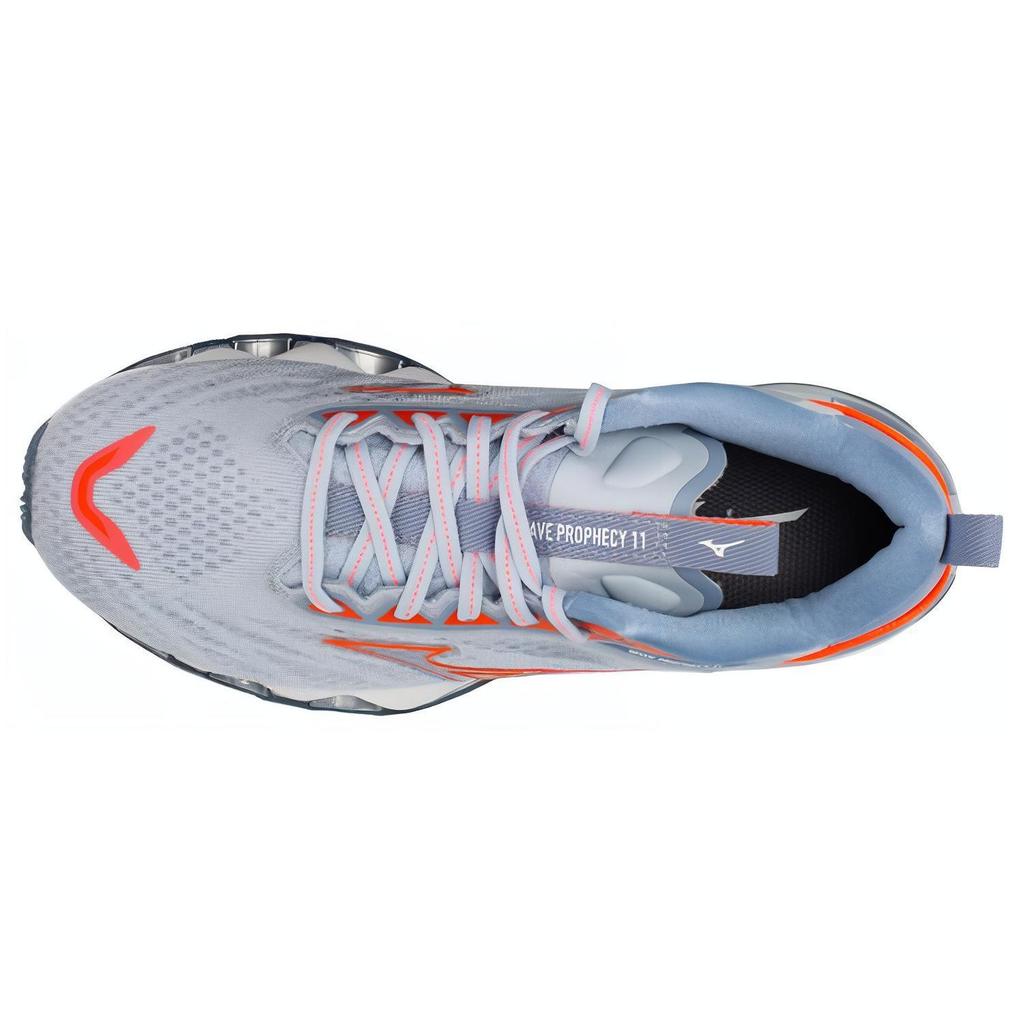 Mizuno Prophecy 11 Lace-Up Flat Round Toe Fabric Shock Absorption Non-Slip Wear-Resistant Breathable Low-Top Running Shoes Women sneaker J1GD220066
