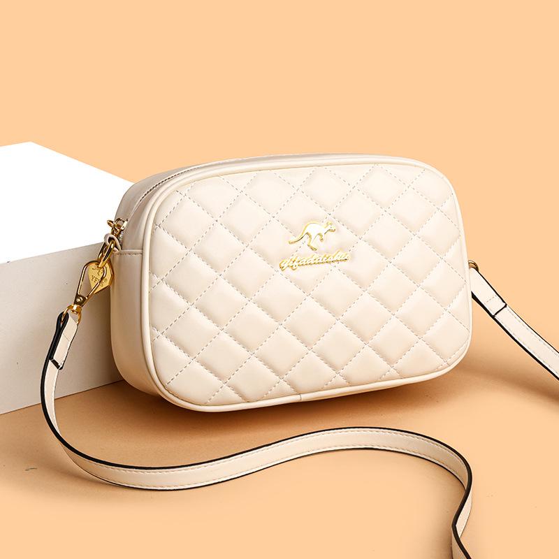 

Вышивка аргайл Сумка для мамы: Универсальная модная наплечная сумка с роскошной текстурой и элегантным дизайном белый