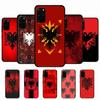 Albania Albanians Flag Phone Case For Samsung S 24 Fe 25 Ultra Plus 20 Lite 21 30 22 23 24 22 Ultra 5G Fundas