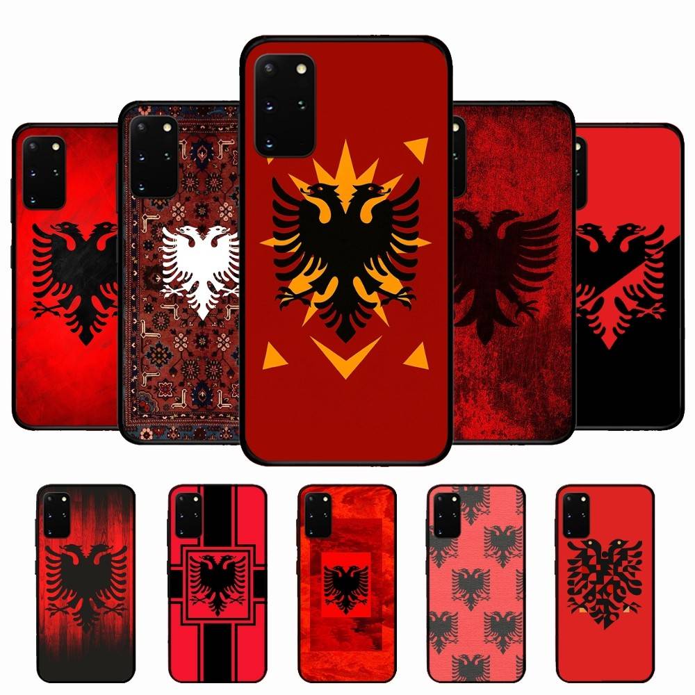 Albania Albanians Flag Phone Case For Samsung S 24 Fe 25 Ultra Plus 20 Lite 21 30 22 23 24 22 Ultra 5G Fundas