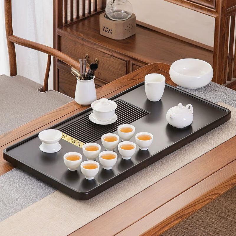 Traditional Chinese Kung Fu Tea Tray Set with Drainage