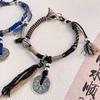 Chinese Southern Lion Coin Knit Bracelets Decorations Jewelry Gifts Fashion